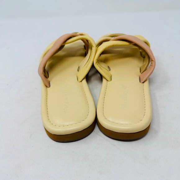 Madewell Leeandra Slide Sandals Size 9 Braided Crisscross Neutral Slip-On - Picture 7 of 11